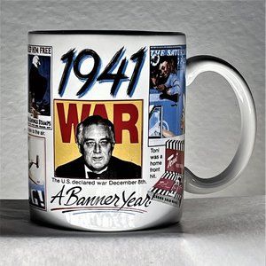 MUG  Happenings in 1941 War, Citizen Kane, Maltese Falcon War Bonds War Posters